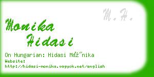 monika hidasi business card